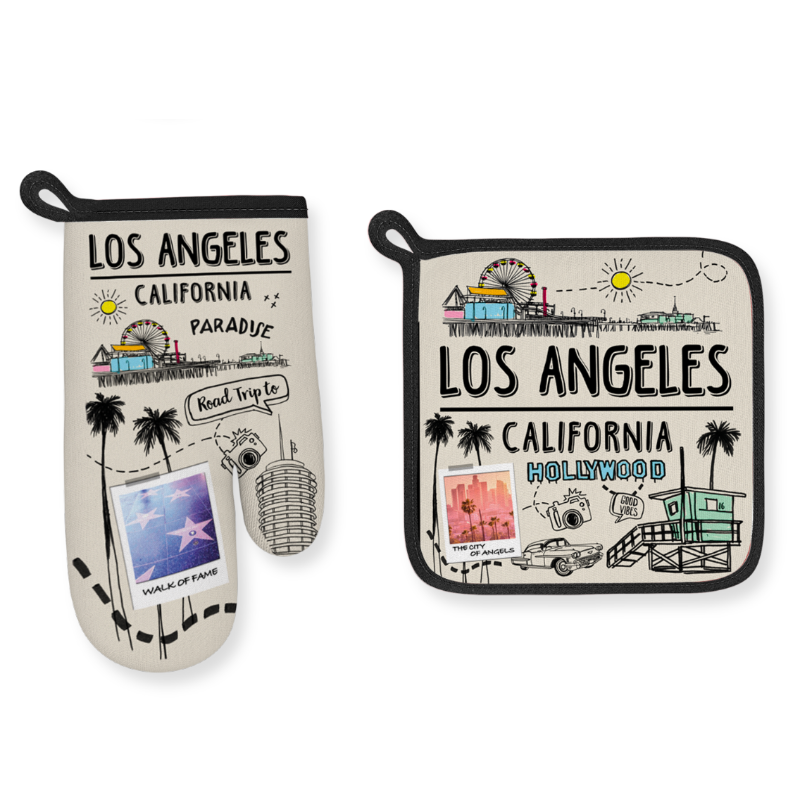 LA OVEN GLOVE + POT HOLDER POLA VSN #6390