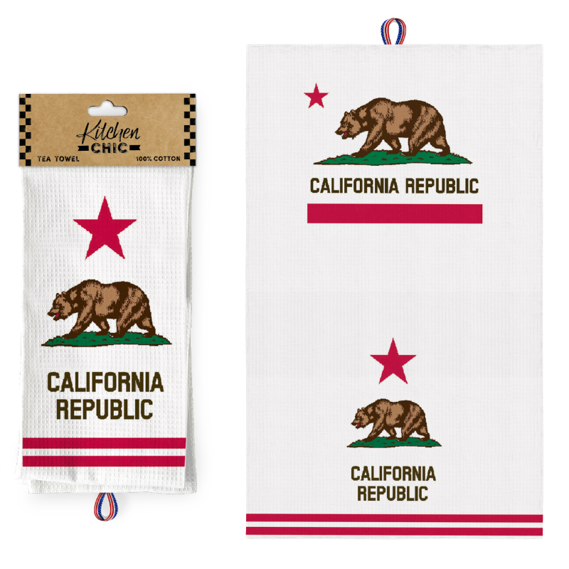 CALI KITCHEN TOWEL CALIFORNIA REPUBLIC VSN #3771