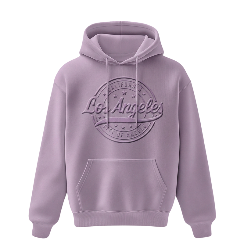 LA HOODIE 3D EMBOSSED (PURPLE) VSN #1349