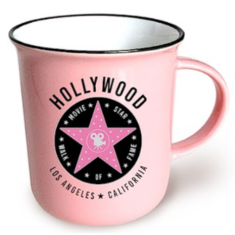 LA MUG M/P HOLLYWOOD STAR (PINK) VSN #0878