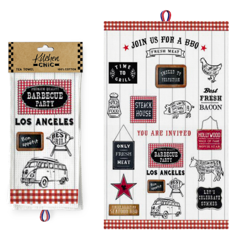 LA KITCHEN TOWEL BBQ VSN #5614