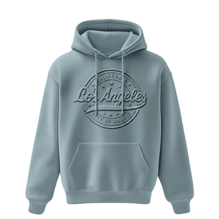 LA HOODIE 3D EMBOSSED (SKY BLUE) VSN #1349