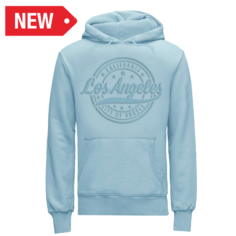 LA HOODIE 3D EMBOSSED (SKY BLUE) VSN #1349