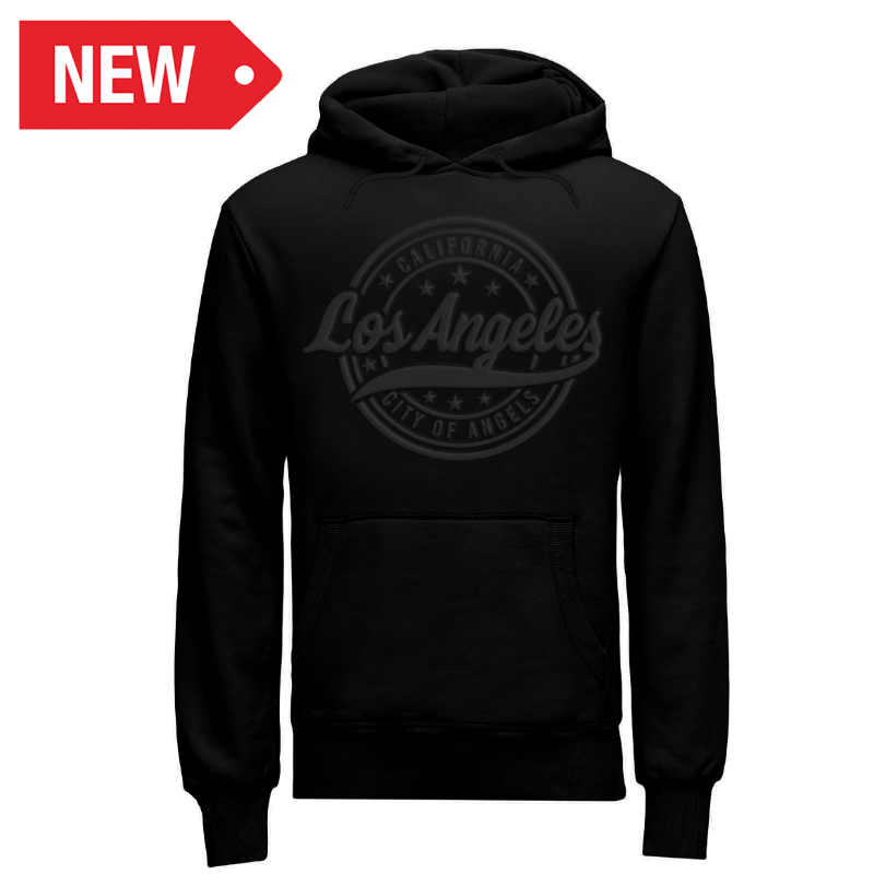 LA HOODIE 3D EMBOSSED (BLK) VSN #1349