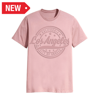 LA T-SHIRT 3D EMBOSSED (PINK) VSN #1530