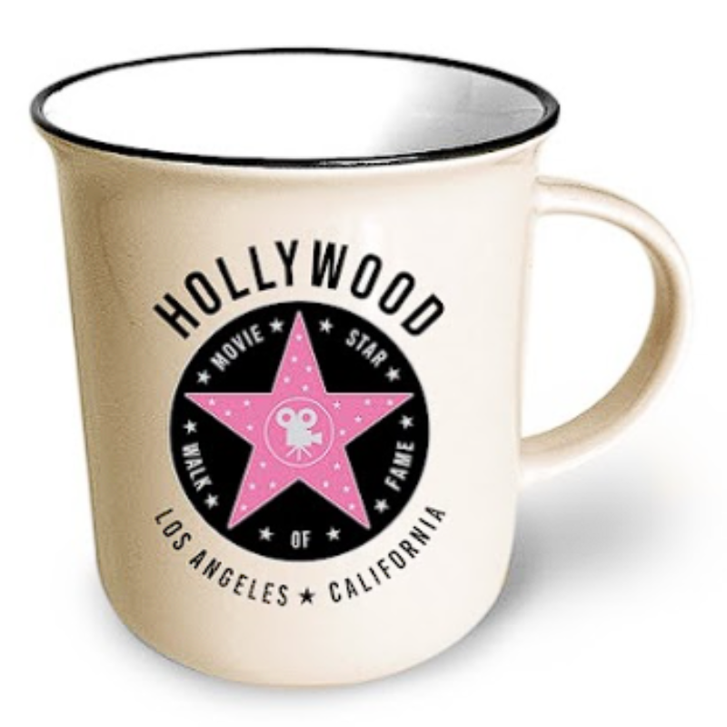 LA MUG M/P HOLLYWOOD STAR (CREAM) VSN #0878