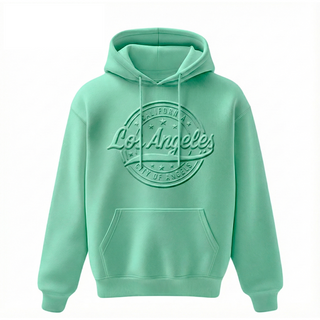 LA HOODIE 3D EMBOSSED (MINT) VSN #1349