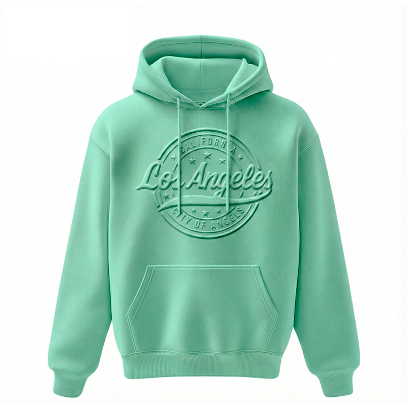 LA HOODIE 3D EMBOSSED (MINT) VSN #1349