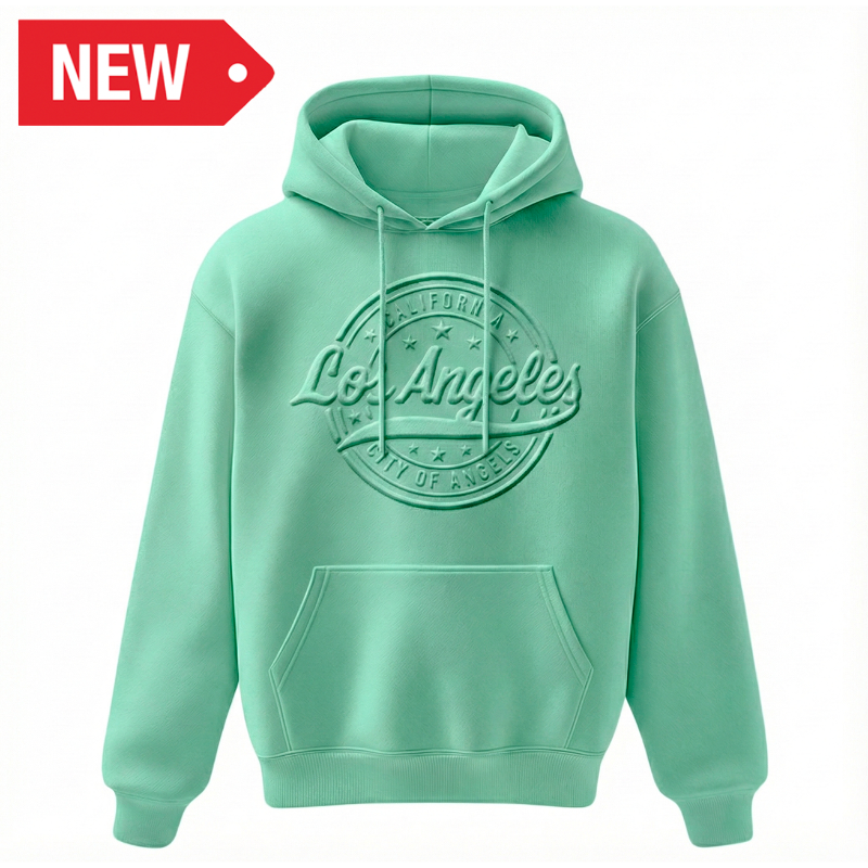 LA HOODIE 3D EMBOSSED (MINT) VSN #1349