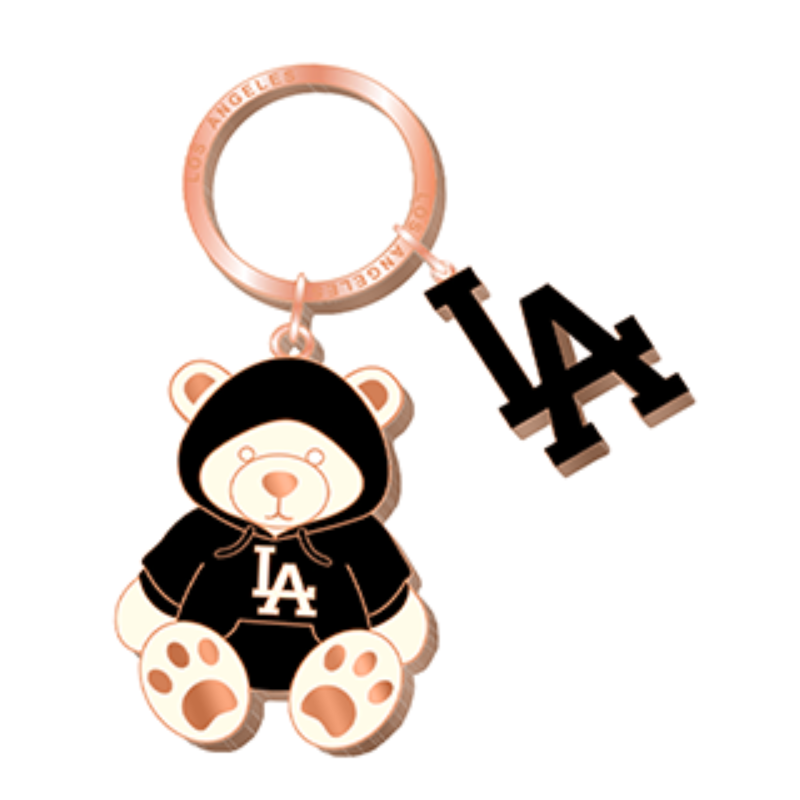 LA K/C TEDDY BEAR (BLK) VSN #1486