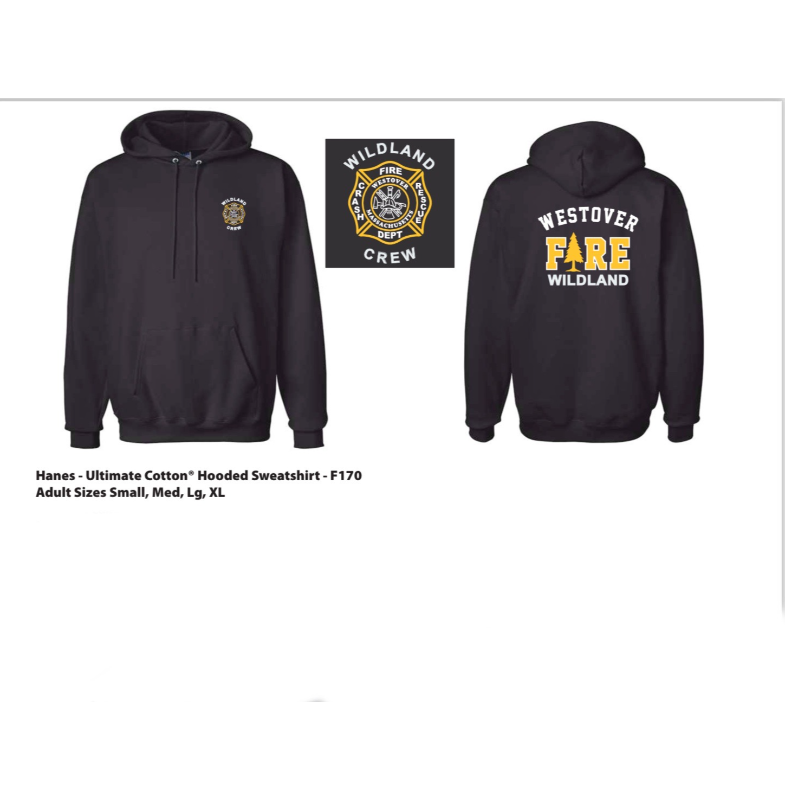 Hane's Ultimate Cotton Wildland Team Hoodie Main Image