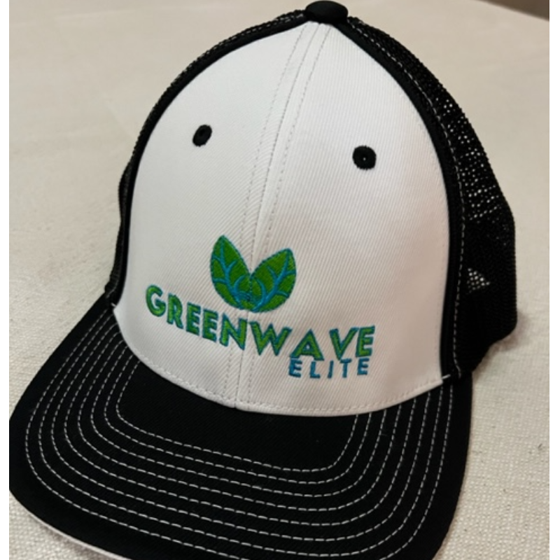 White/Black Fitted Flex Hat