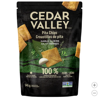 Cedar Valley Pita Chips Herb and Garlic
