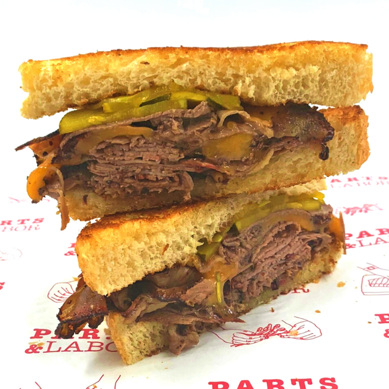 Brisket and Cheddar Deli Sandwich 
