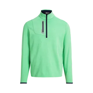LONG-SLEEVE LUXURY PERFORMANCE JERSEY KNIT 1/4 ZIP PULLOVER