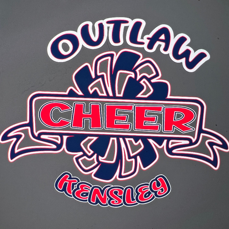 Cheer Car Decal  Large Image