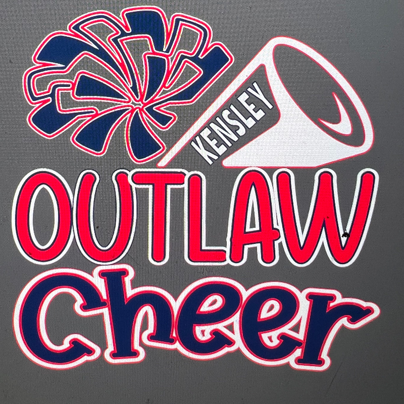 Cheer Car Decal Option 1 Large Image