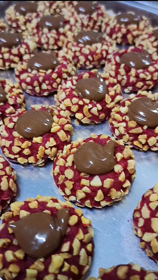 Red Velvet Nutella Choc Button
