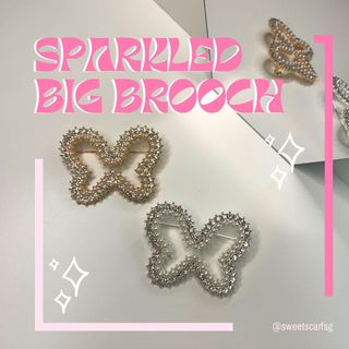 Sparkled Big Brooches