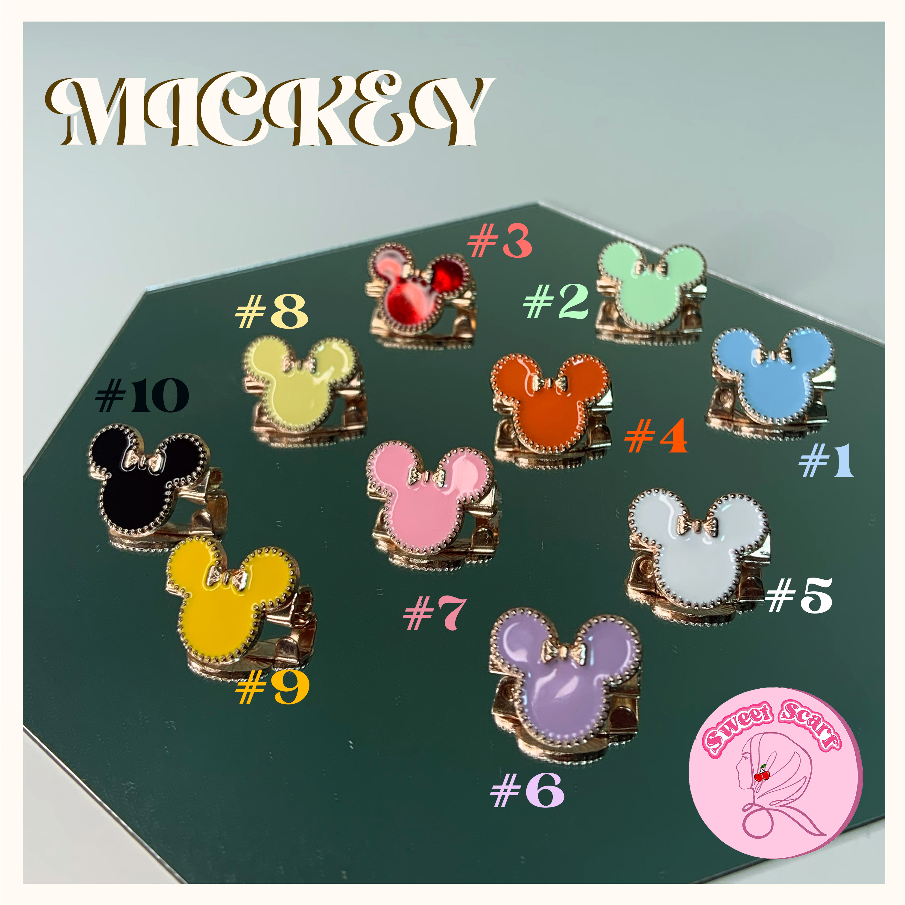 (MICKEY) Cartoon Small Brooches /5pc  Main Image