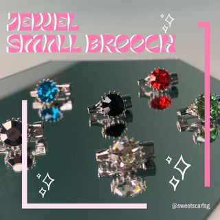 Jewel Small Brooches /5pc