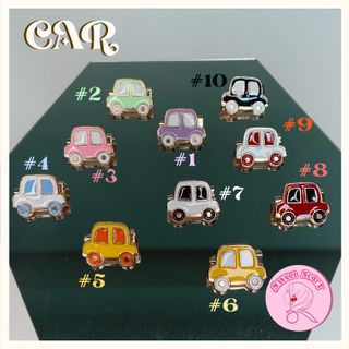 (CAR) Cartoon Small Brooches /5pc 