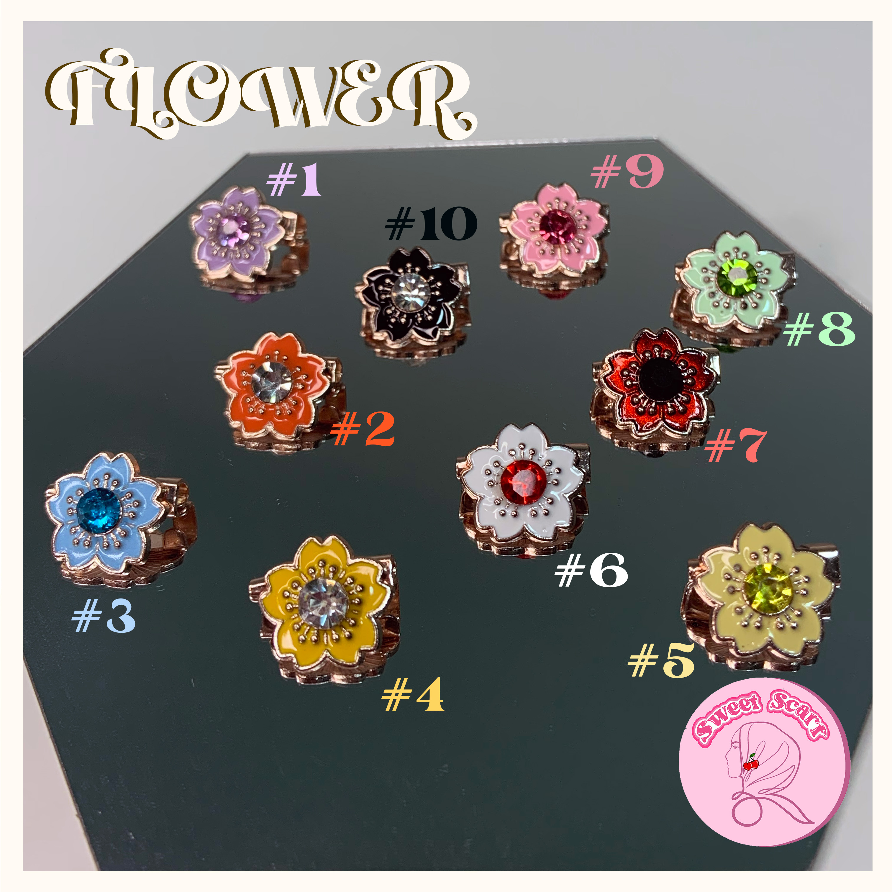 (FLOWER) Cartoon Small Brooches /5pc  Main Image