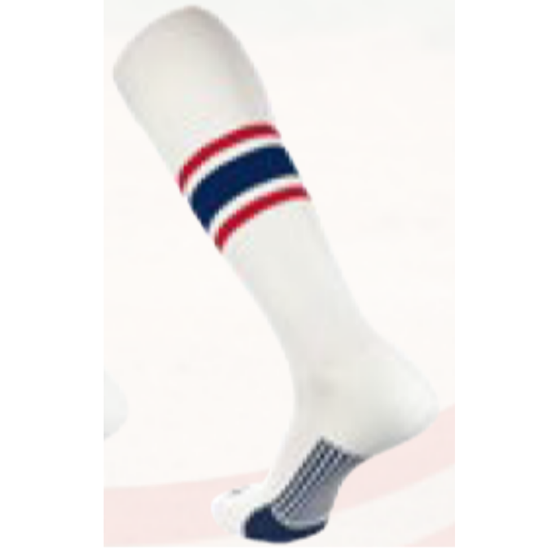 Dugout Series White/Scarlet/Navy Socks