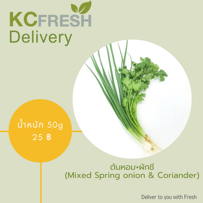 ต้นหอม+ผักชี Mixed Spring Onion & Coriander 100g Main Image