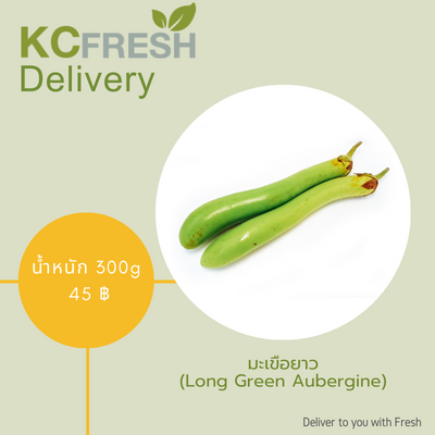 มะเขือยาว Long Green Aubergine 300g Main Image