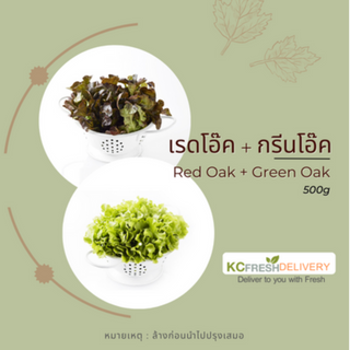 กรีนโอ๊ค+เรดโอ๊ค Green Oak + Red Oak 500g