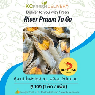 กุ้งแม่น้ำ River Prawn to go 1 ชิ้น (pc) / pack