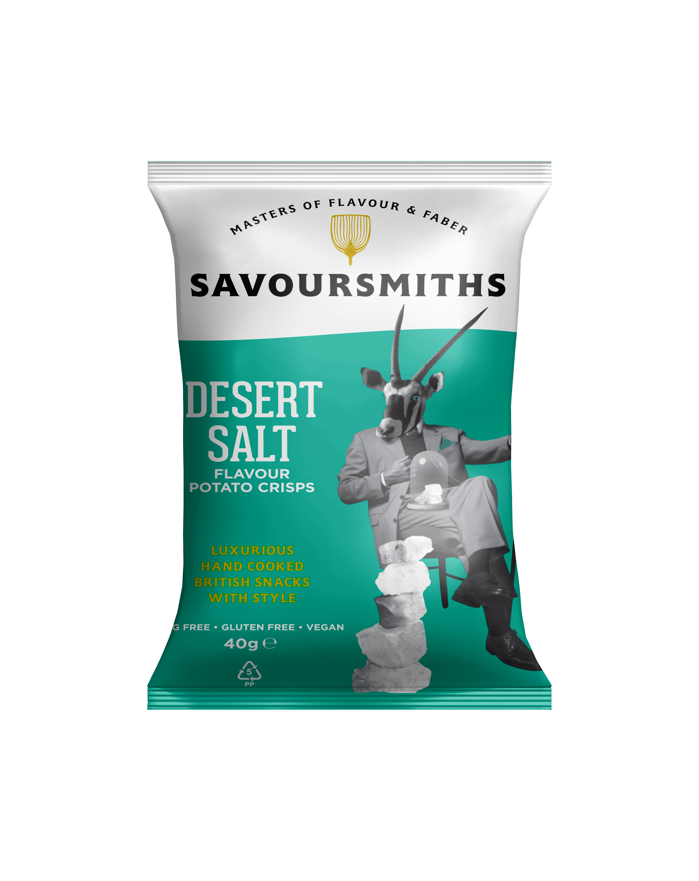 SAVOURSMITHS Desert Salt Crisps 40g