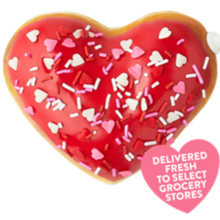 Kreme Filled Valentine's Day Heart Doughnut 