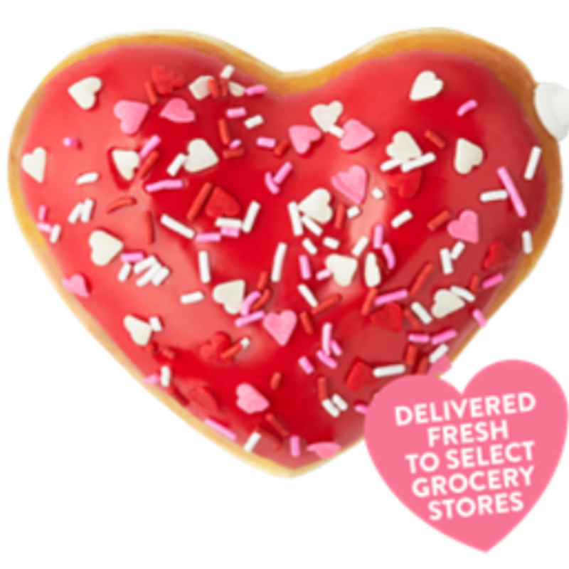 Kreme Filled Valentine's Day Heart Doughnut  Main Image