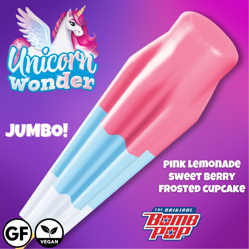 Unicorn Wonder JUMBO Bomb Pop (12 bars/per case)