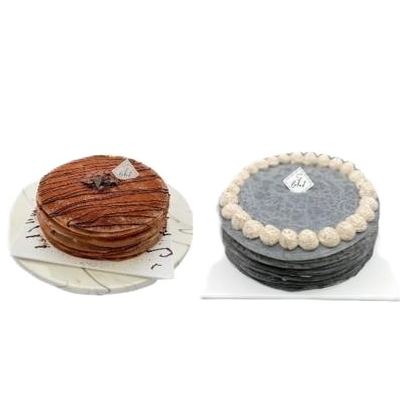 85% Valrhona Choco Crepe Cake/Cookies & Cream Crepe Cake