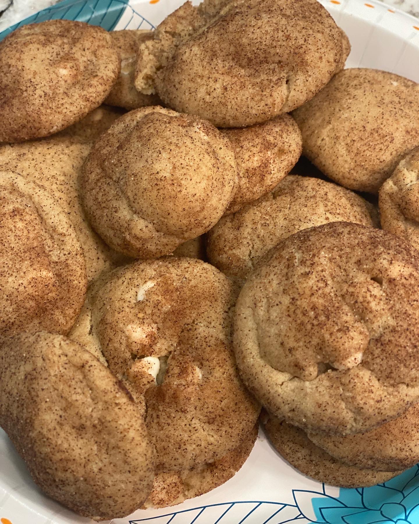 White Chocolate Snicker Doodle Cookies Main Image