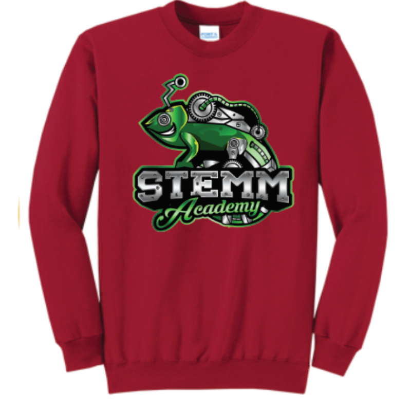 Crewneck Sweatshirt - Chameleon - Red Large Image