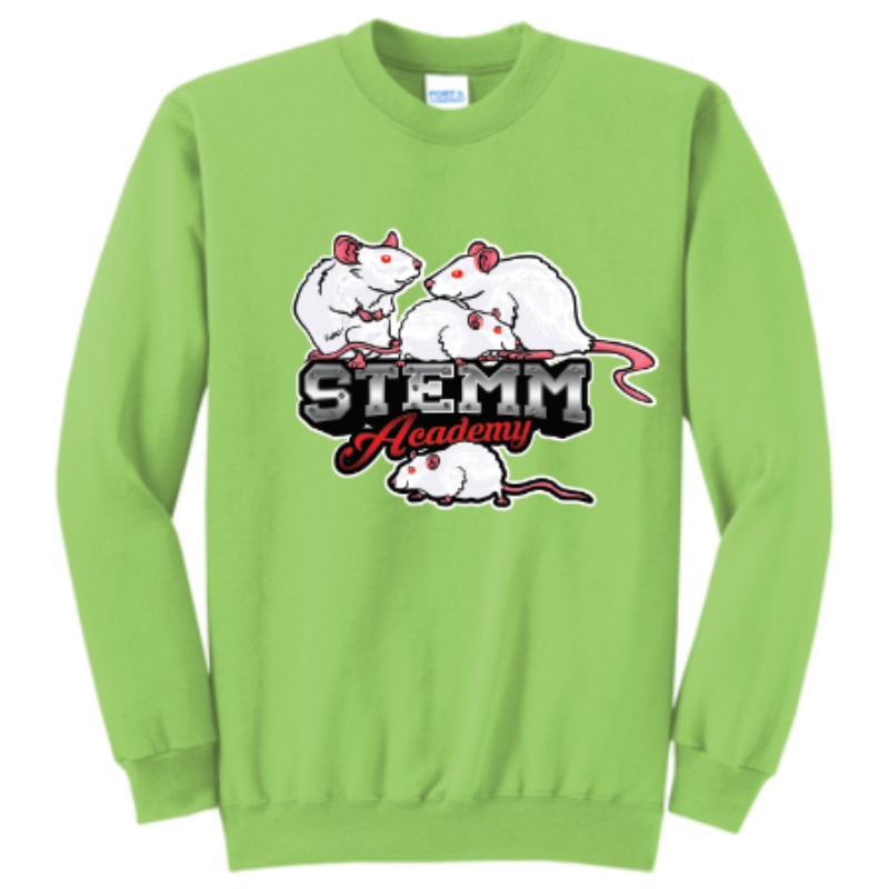 Crewneck Sweatshirt - Lab Rats - Lime Large Image