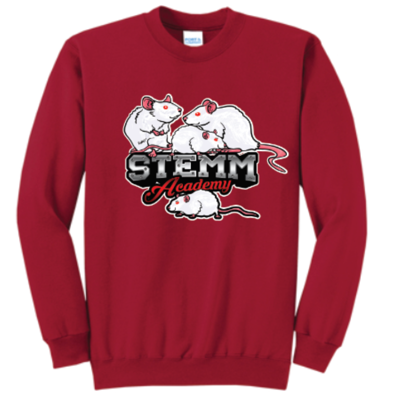 Crewneck Sweatshirt - Lab Rats - Red Large Image