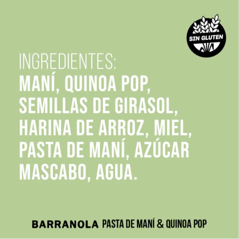 🍫 BARRANOLA Kuati Sin tacc 