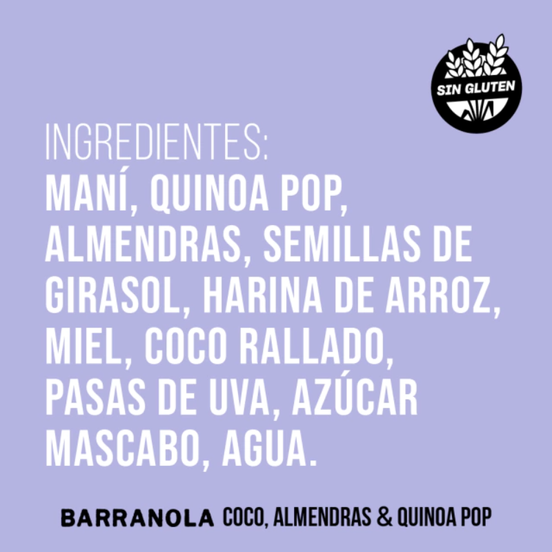 🍫 BARRANOLA Kuati Sin tacc 