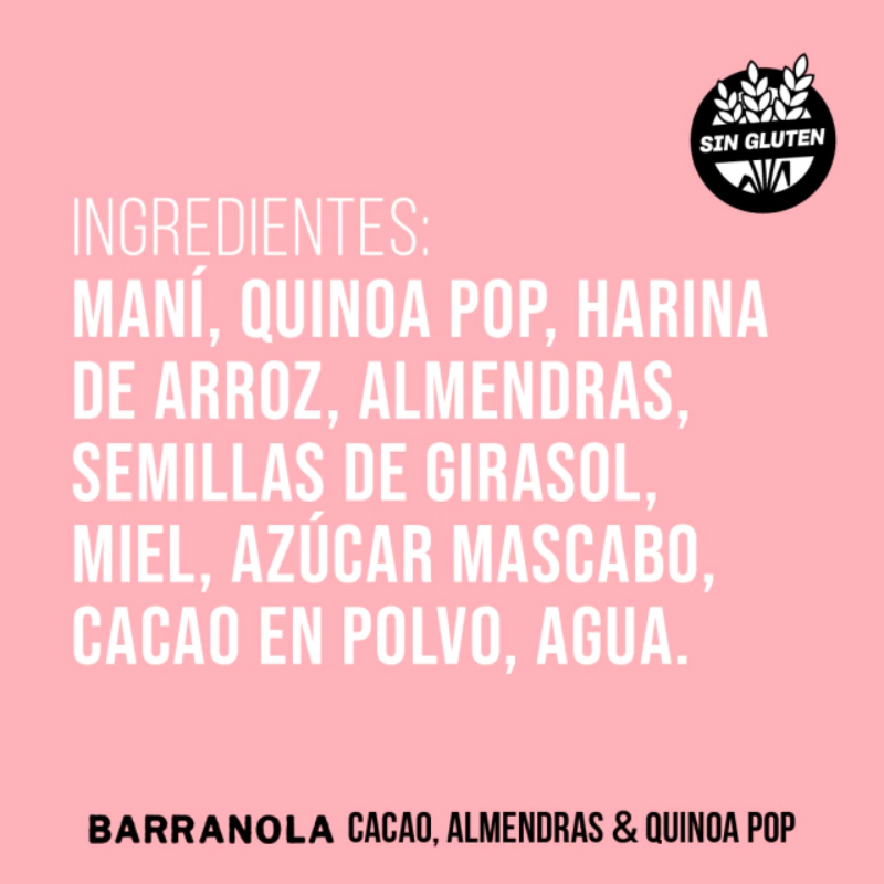 🍫 BARRANOLA Kuati Sin tacc 