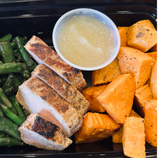 Marinated Pork Tenderloin with roasted Sweet Potatoes