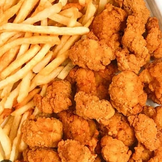 Fries + Chicken Popcorn