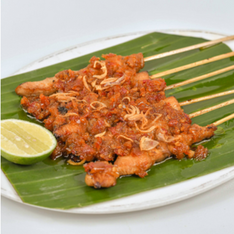 Sate Ayam Lontong/Nasi