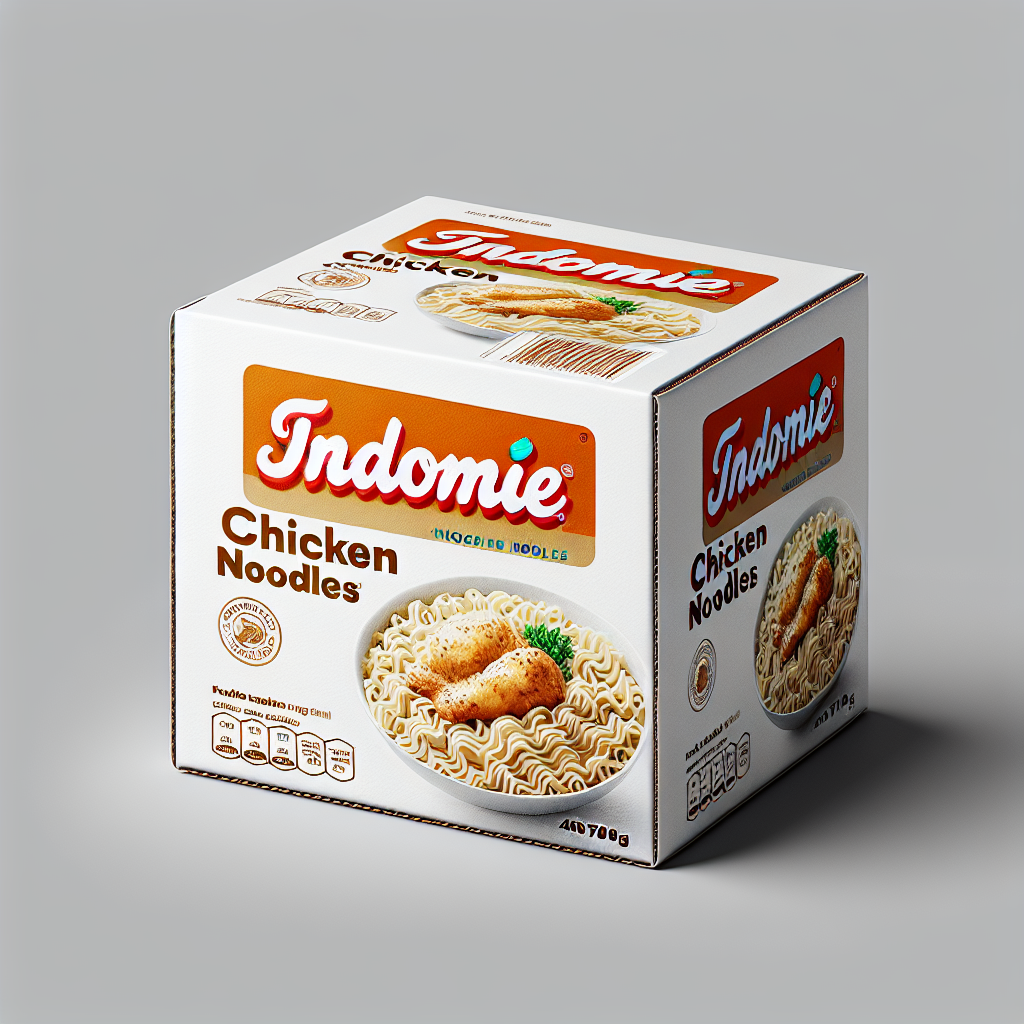 INDOMIE CHICKEN NOODLES (WHITE BOX) 40 X 70g