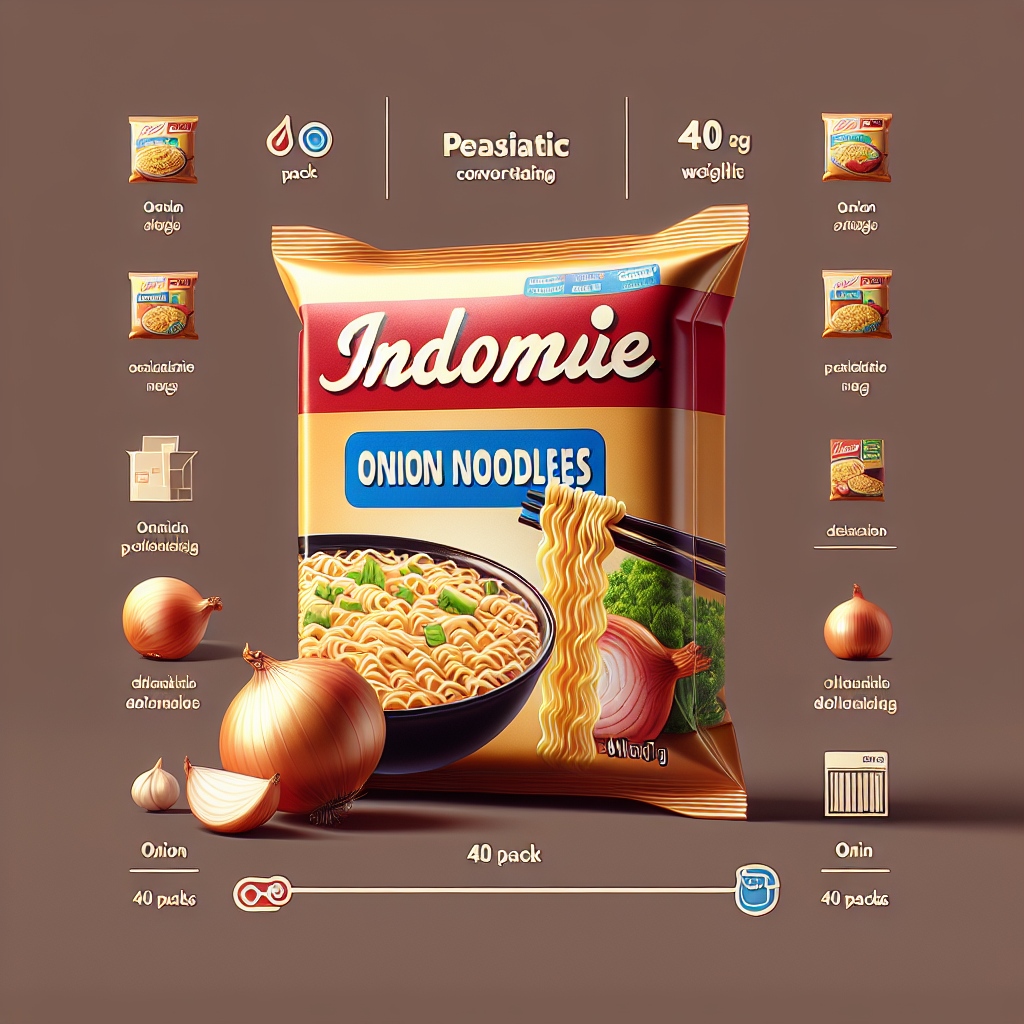 INDOMIE ONION NOODLES 40 X 70 g