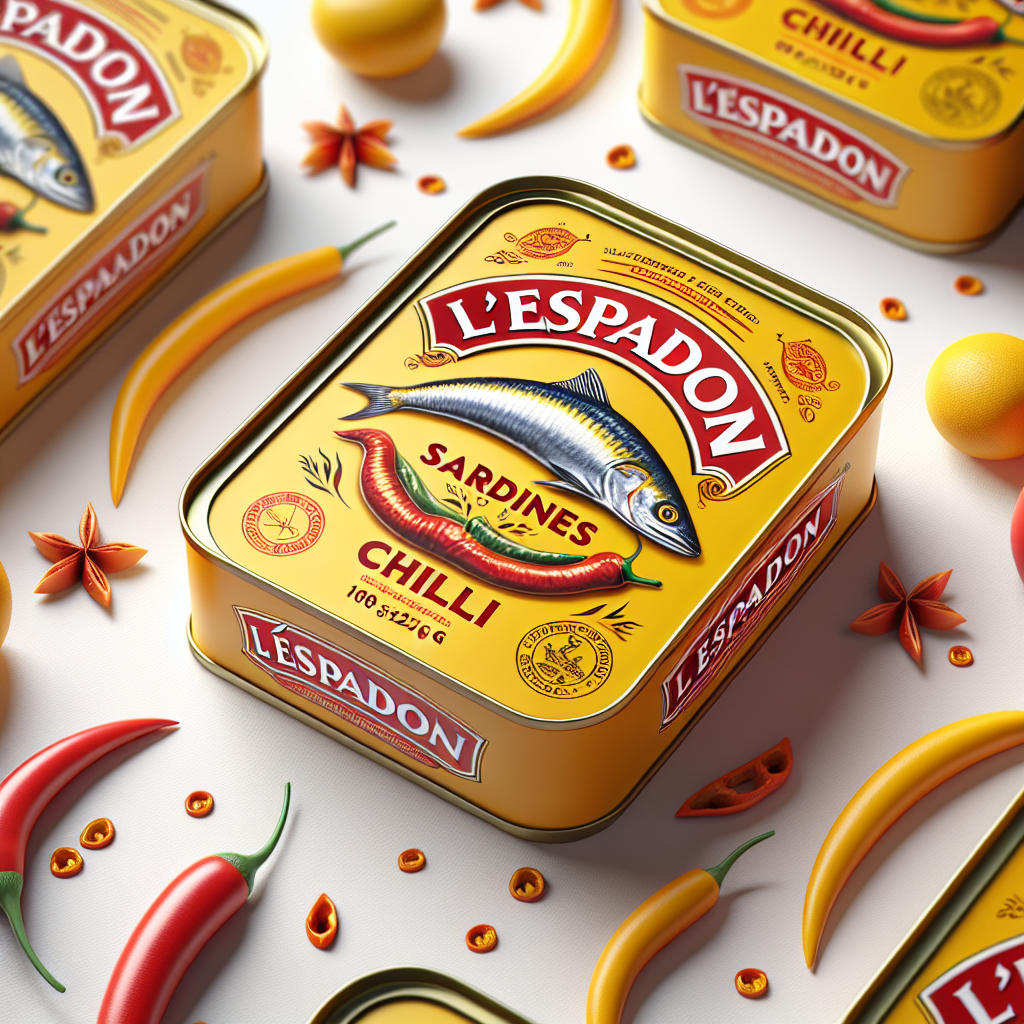 L'ESPADON SARDINES - CHILLI (YELLOW) 100's 50 x125 g